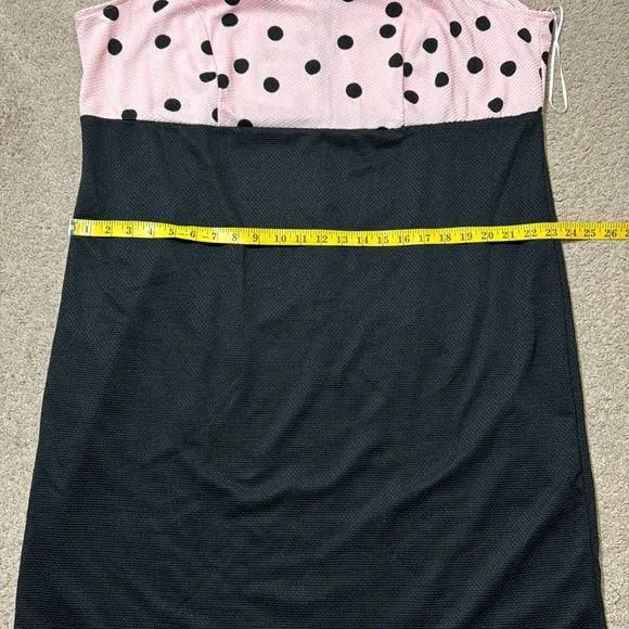 NWT Pink Polka Dot Dress Size: 18W - Picture 5 of 7